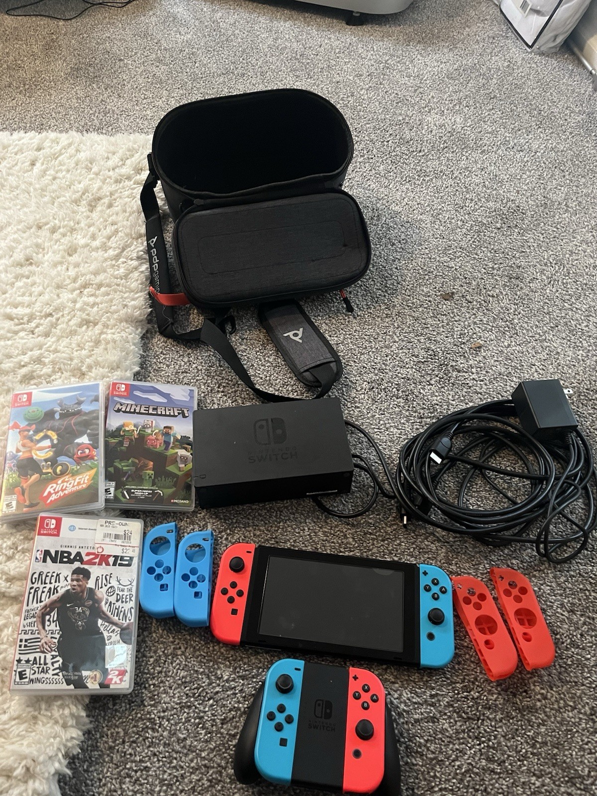 Nintendo Switch with games and accessories 