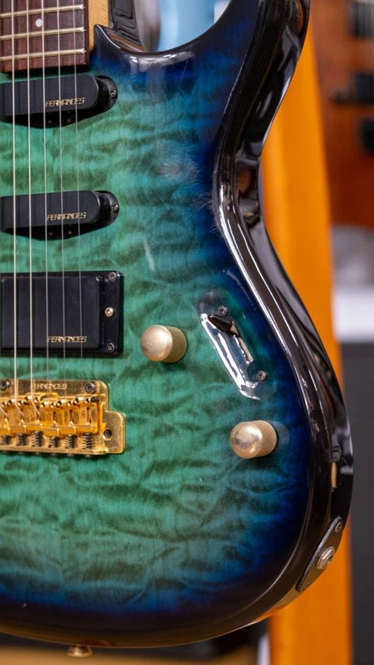 Fernandes FGZ-420 Electric Guitar (Blue Burst) (Pre-Owned, 1990's MIJ) - image 4 of 4