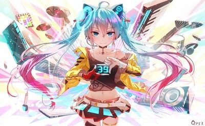 Anime Hatsune Miku Vocaloid Bai Yemeng 11x17 Poster