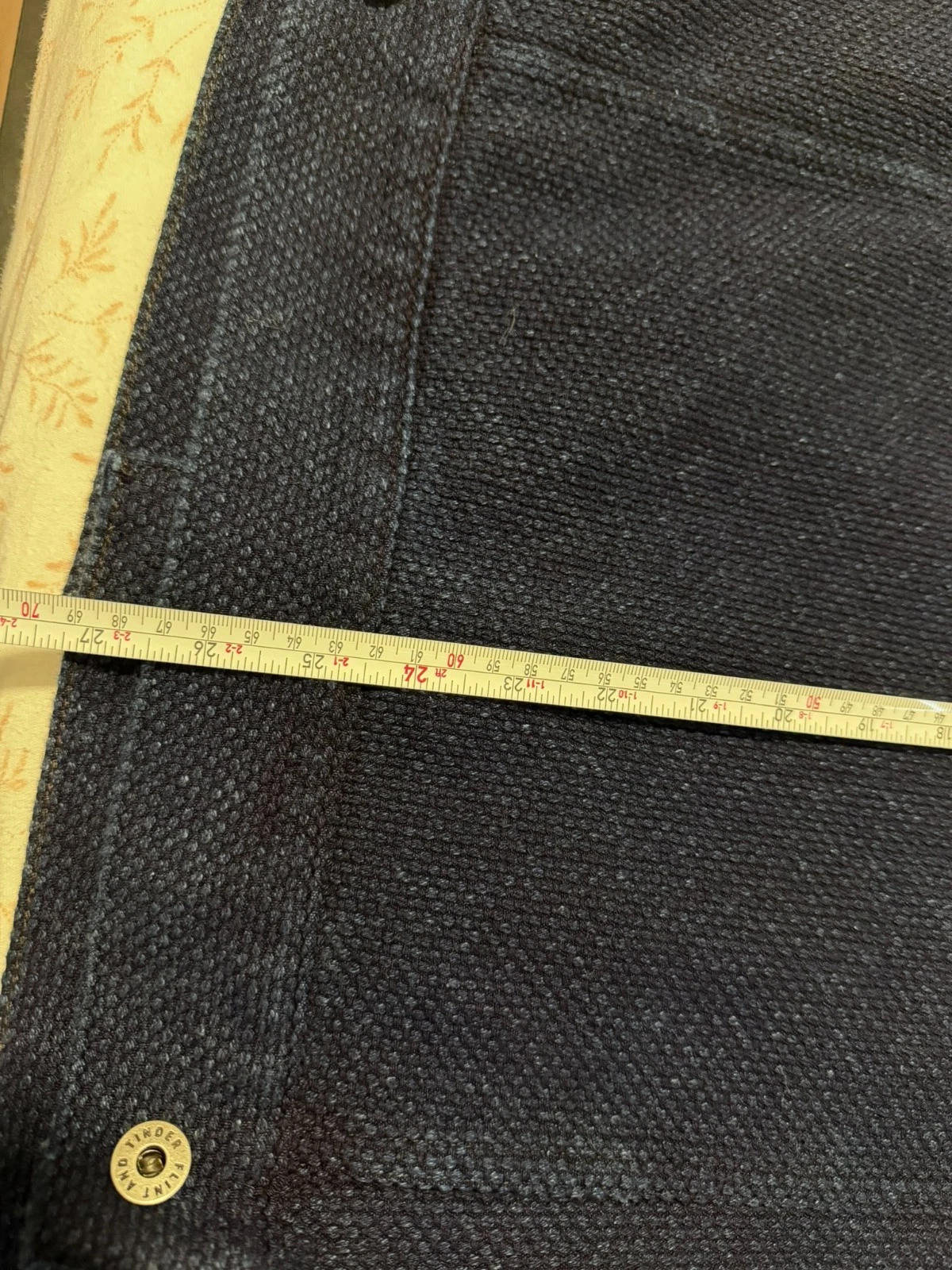 Flint and Tinder Sashiko Trucker Jacket Flannel Lined Large MIUSA Huckberry - product detail image 8