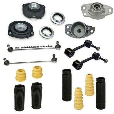 4 Domlager Koppelstangen vorne hinten Satz für VW Caddy 3 4 Jetta Passat 3C EOS