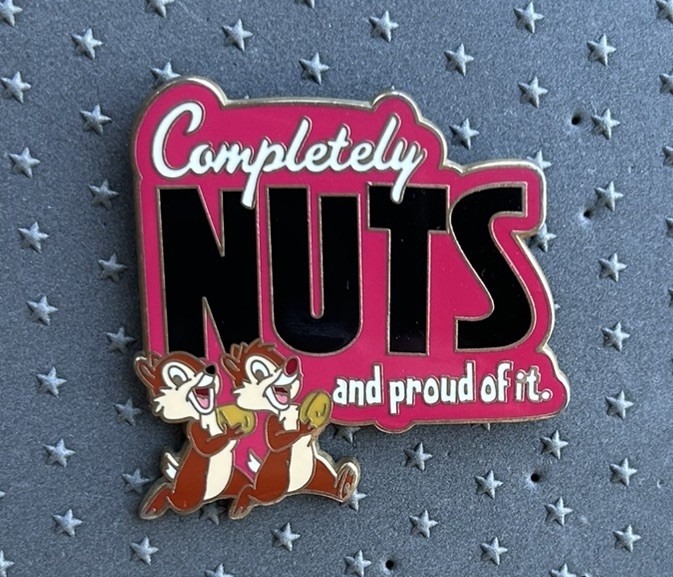 2008 Disney Pin Completely Nuts and Proud of It Chip and Dale