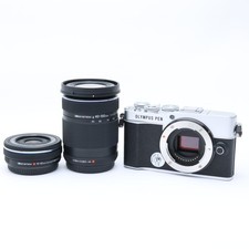 Olympus PEN E-P7 Silver  14-42mm  40-150mm Dual Zoom Lens Kit 183
