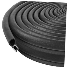 Automotive Door Weather Stripping Car Door Rubber Edge Trim Seal Strip 60Ft