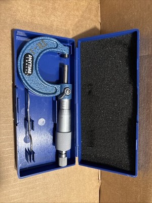 Anytime Tools Premium Micrometer 0-1''/0.0001 Vernier Precision Machinist Carbide