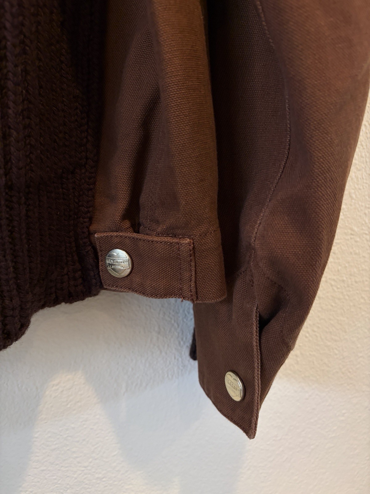 Sacai x Carhartt WIP Washed Duck Wool Knit Blouson Jacket Size 2 Japan image 9
