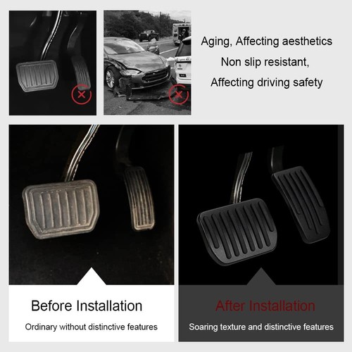 Auto Aluminum Pedal Covers, Brake Accelerator Pedal Covers, Foot Pedal Pad Re... - Picture 5 of 7