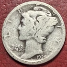 1925-D Mercury Dime. Better Date. Free Shipping