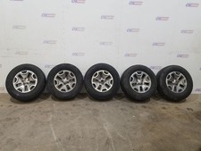 Set Of 5 Jeep Wrangler 17x7-12 Wheels And Tires Gray And Machined 5x5 26570r17