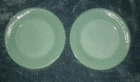 Vtg Anchor Hocking Fire King Oven Ware Jadeite Jane Ray 7.75” Salad Plates Lot 2