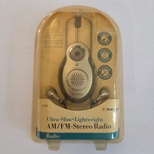 Radio Shack Pocket Radio 12-831 AM FM Earphones New Old Stock Sealed