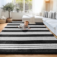 Fluffy Rugs Large Shaggy Rug Bedroom Living Room Anti Slip Soft Carpet Floor Mat