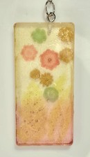 Floral Handmade Resin Keychain