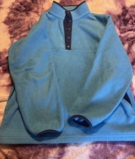 L.L Bean Youth Blue Fuzzy Pullover