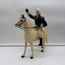 Vintage Hartland Plastics George Washington and Horse Ajax Figures