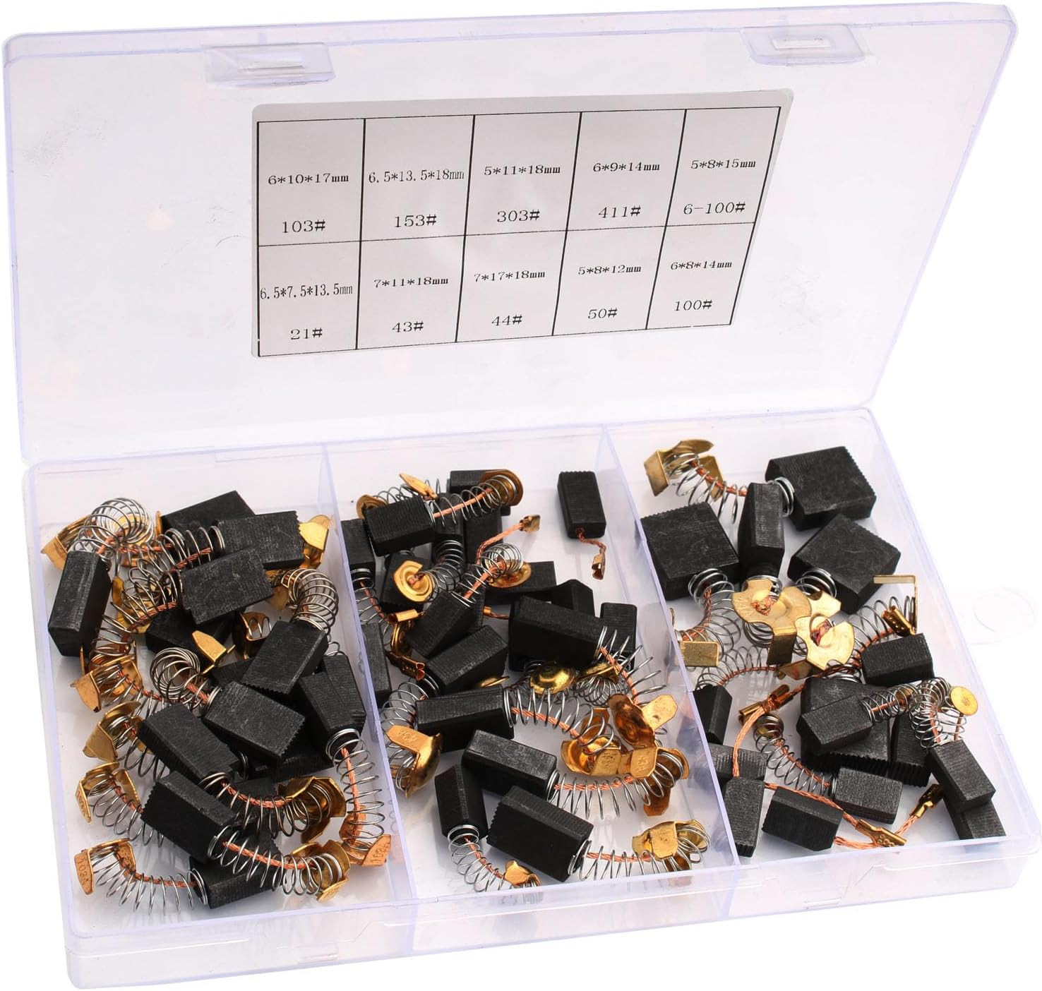 Spazzole di Carbone Spazzole per Utensili Elettrici - Set 50 Pezzi