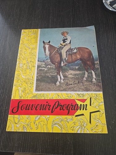 original SOUVENIR PROGRAM GENE AUTRY 16pgs Vintage