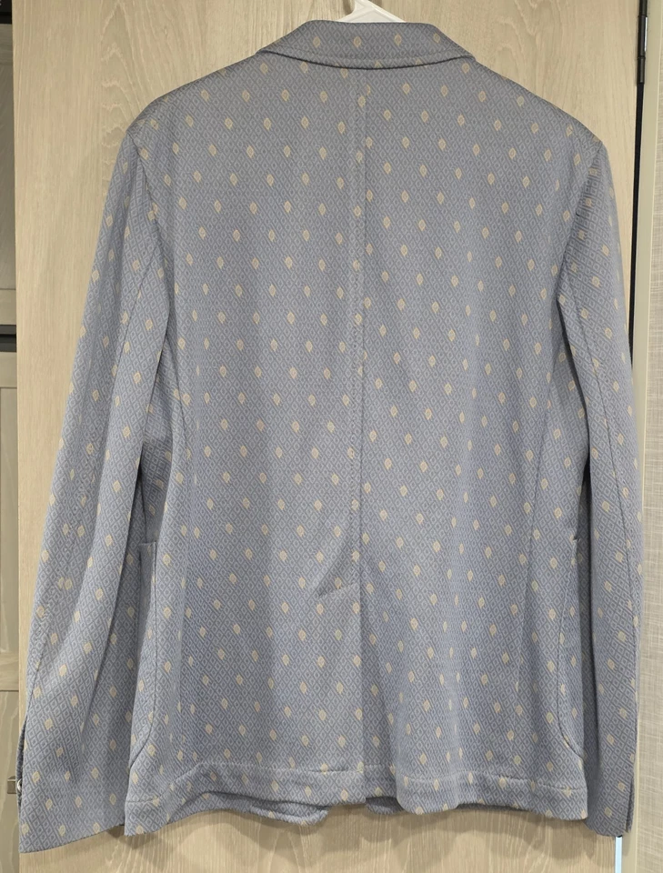 JOHN SHEEP Made Italy Blazer Men's 40R Multicolor Cotton Blend Surgeon's Cuffs - Image 3 of 4