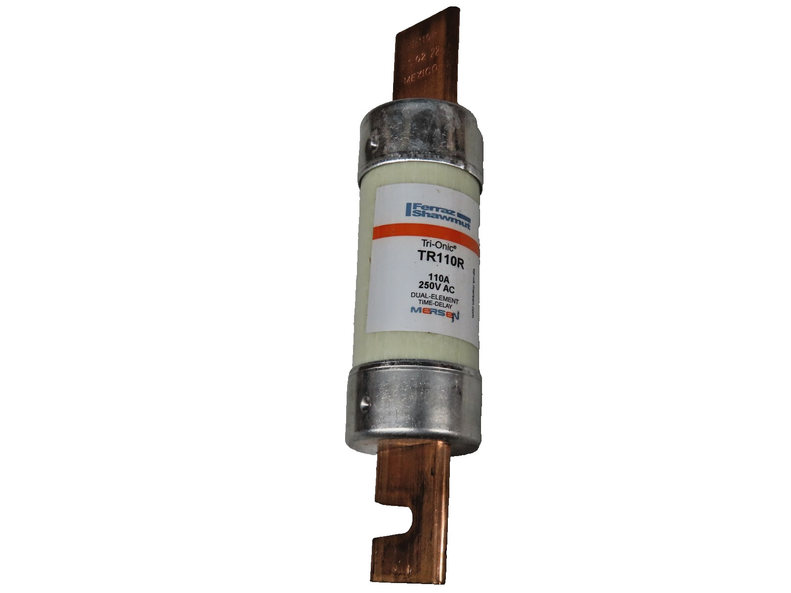 Mersen TR110R Tri-onic Class RK5 Fuse 110A 250V Dual-Element Time-Delay (Qty 1)