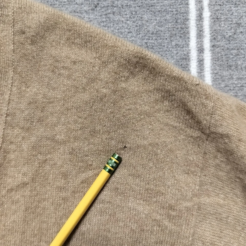 Vintage Pringle of Scotland Women's 40 (M) 100% Pure Cashmere Tan Cardigan - Image 4 of 4