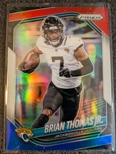 2025 Panini-Prizm Football Brian Thomas Jr. Red, White & Blue Prizm #2