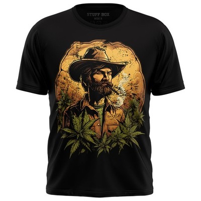 Stuff-Box Herren Rundhals Kurzarm T-Shirt schwarz The Farmer F-0053 - Neu 