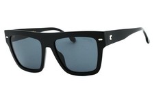 Carrera 3016/S 807IR Black Unisex Rectangular Sunglasses 55-17-140 W/Case