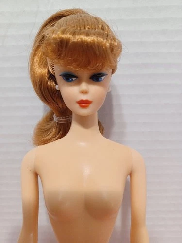 VINTAGE BARBIE MIDGE - MATTEL TITAN HAIR - REPRO PONYTAIL DOLL - NUDE DEBOXED