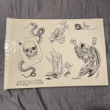 Vintage 1987 Shop Used Walt Daily Tattoo Flash
