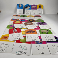 Alphabet Flash Cards Set Preschool Learning ABC Letters Phonics Sight Words Educ
