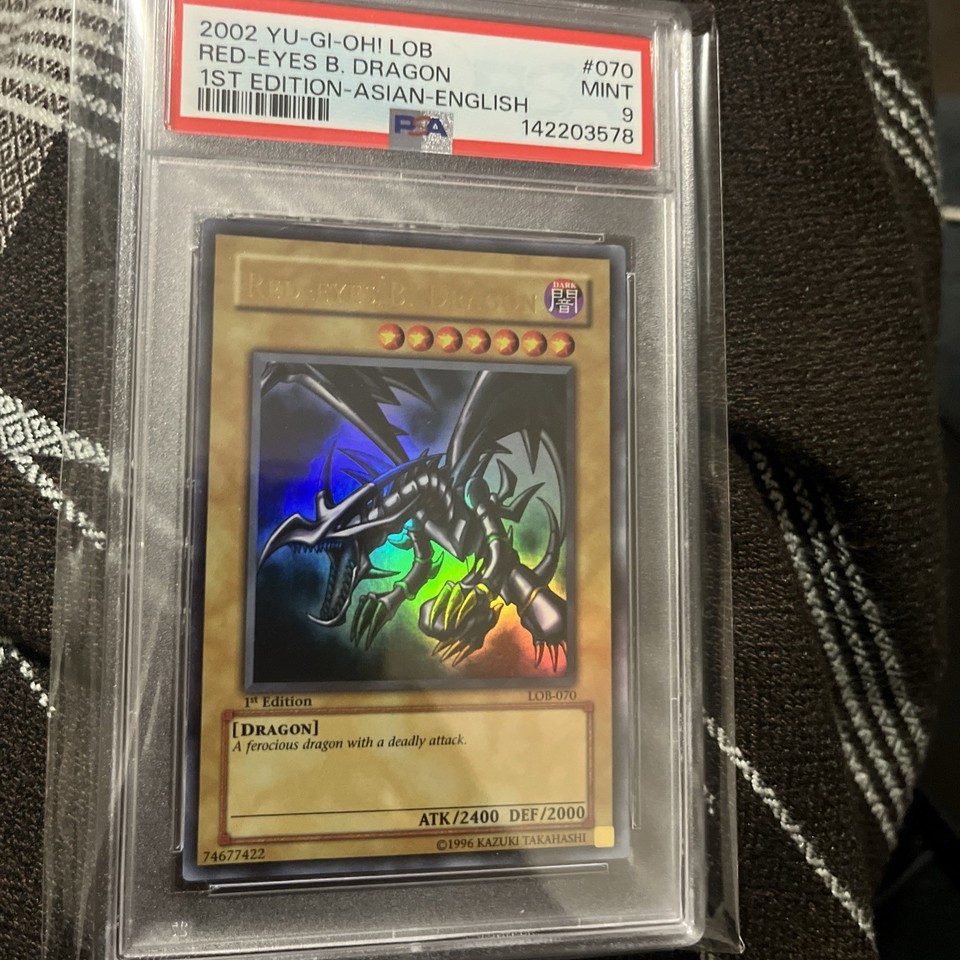 2002 Yu-Gi-Oh! LOB Legend Blue Eyes 1st Edition #070 Red-Eyes Blue ...