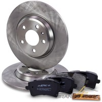 Atec Bremsscheiben Voll Ø300 + BremsbelÄGe Hinten FÜR Audi A4 B8 8K A5 8T Q5 8R