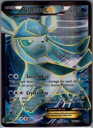 Glaceon EX 116/124 Fates Collide Full Art Ultra Rare Holo