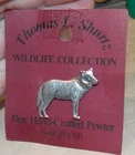 Thomas L Shurtz Wolf Pewter Wildlife Collection Costume Jewelry