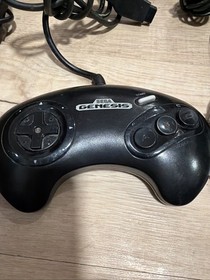 SEGA Genesis Model 1, MK-1601 Console  With 3 Controllers And A Game