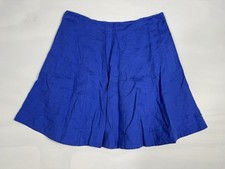 Boden Indigo Blue A-Line Cotton Mini Skirt Women  s US 10R