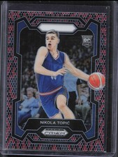 2024 Panini Prizm Draft Nikola Topic #10 Rookie Snakeskin Prizm SSP Thunder