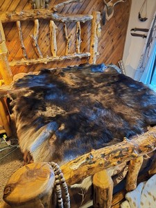 Extra Large Professionally Tanned Utah Moose Hide Hair On