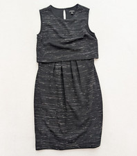 Ann Taylor Women's Dress Size 4 Black Stretch Knit Sheath Classic