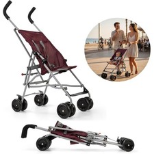 Red Kite Push Me Lite Stroller Mulberry Lightweight Folding Holiday Buggy