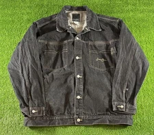 Vintage 90s Sean John Denim Jean Jacket Blue Mens Deadstock Sz XL Hip Hop 