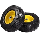 2 Pack 13x5.00-6 Front Tire Wheel for Riding Lawn Mower - Tubeless Flat Free