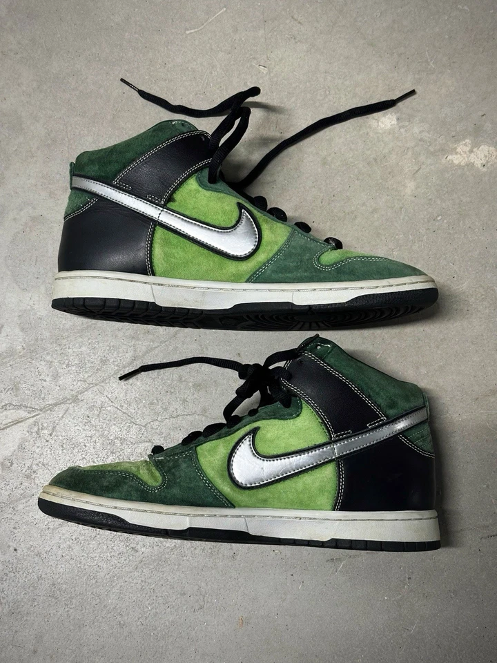 Nike Dunk Pro SB High Brut Tomatillo/Metallic Green 305050-304 Men’s Size 11 - Image 2 of 4