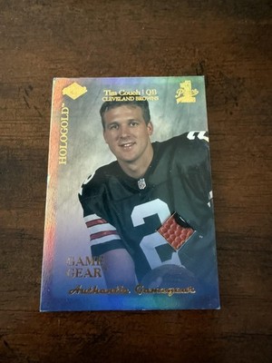 1999 Collector's Edge First Place #RG1 Tim Couch Rookie Game Gear HoloGold