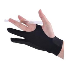 Black Drawing Glove, 3-Layer Palm Rejection Digital Art Glove Right Hand and