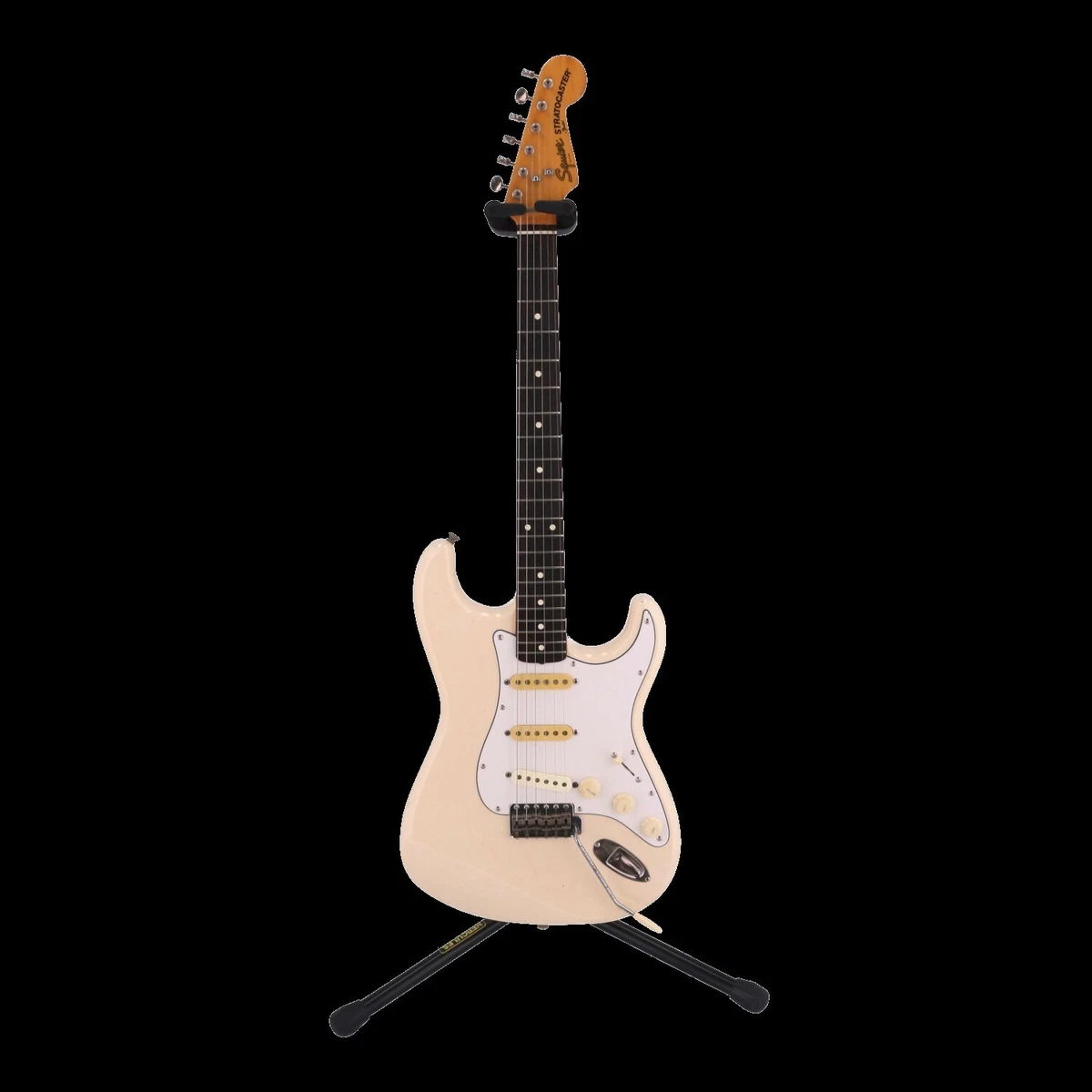 ギター JV Squier by Fender Stratocaster Squire STRATOCASTER Used JV White w/Soft case | eBay