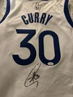 Stephen Curry Signed Authentic Nike Warriors Jersey Autograph NBA COA Steph Dubs