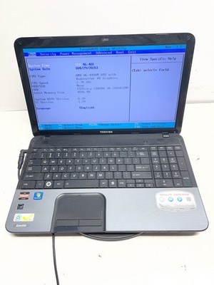 Toshiba Satellite C855D-S5238 AMD A6-4400M 2.70GHz 4GB NO HDD