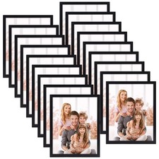 Black 8x10 Picture Frame Set of 18, Multi Photo Frames 8 by 10 Bulk for Wall ...