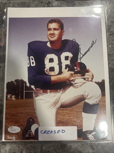 Pat Summerall Signed 8 x 10 Color Photo Giants JSA Auto